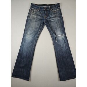 Citizens of Humanity Womens 28 (32x30) Kelly 001 Low Waist Bootcut Denim Stretch